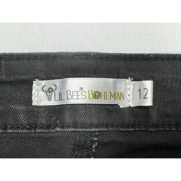 Lil Bee's Bohemian Boutique Women's Super Flare Black Denim Jeans - 12 (31x34.5) - Picture 4 of 5